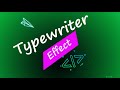 Typewriter effect on your React project || Simple Typewriter effect