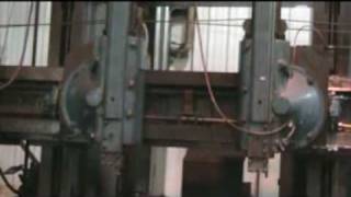 Cincinnati Hypro Model Hypro 84 Adjustable Rail Vertical Boring Mill.wmv