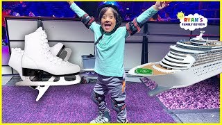 Ryan Ice Skating for the first time on the World Largest Cruise Ship!!!