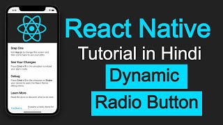 React Native tutorial in Hindi #30 Dynamic radio button