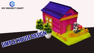 How To Make Popsicle Stick House Design | miniature house