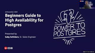 Webinar: Beginners Guide to High Availability for Postgres