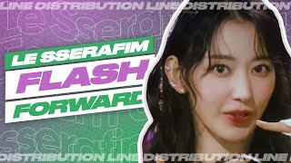 LE SSERAFIM - Flash Forward • Line Distribution