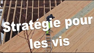 056 Ma maison en A autonome (34/100) Changement d'approche pour les vis de charpente