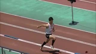 20190623福岡県高校陸上学年別大会北部予選 男子AB三段跳び決勝