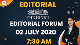 The Hindu Editorial Analysis | 02 July 2020 | By Priya Mahendras | Bank, SSC, UPSC | 7:30 AM
