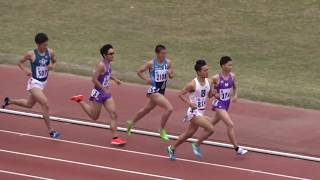 第66回大阪学生陸上競技対校選手権大会　男子 1500ｍ 予選1組