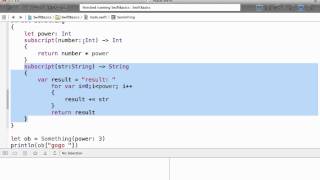 Multiple Subscripts in Swift