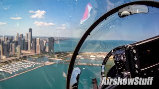 Super Hornet in Downtown Chicago - Cockpit Cam - Chicago Air and Water Show 2011