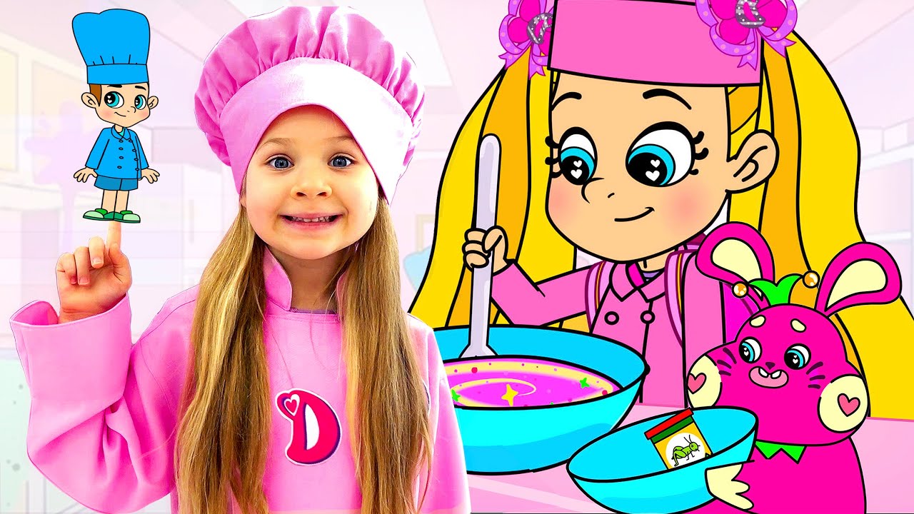 Diana And Roma Pretend Play Slime And Ice Cream Cartoon For Kids Youtube