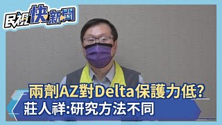 快新聞／台大2劑AZ對Delta保護力較國外低　莊人祥：研究方法不同－民視新聞