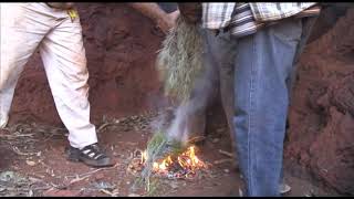 Yindjibarndi Smoking Ceremony for burial site.