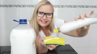 COMO FAZER O MELHOR  SABÃO DE COCO  LIQUIDO MULTIUSO  CASEIRO QUE EXISTE! 5 LITROS POR MENOS DE R$10