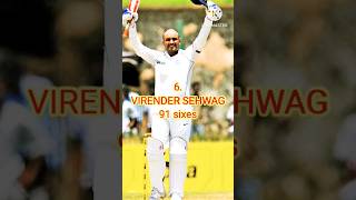 Top 10 Most Sixes In Test History 😱😱😥😥// #shorts #trending #viral #ytshorts #facts #youtube
