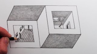 How to Draw an Optical Illusion: Two Cubes