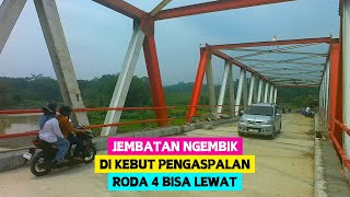 UPDATE TERBARU JEMBATAN NGEMBIK & JALAN REJOSARI MAGELANG, PENGASPALAN SUDAH MENDEKATI JEMBATAN