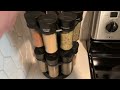 olde thompson chrome plated rotating spice rack 16 refillable spice jars review