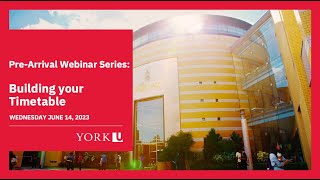 Wednesday Webinar: Building Your Timetable