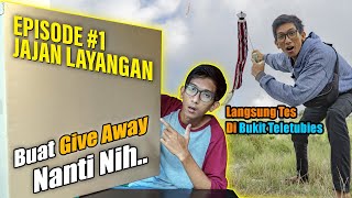 EPISODE #1 JAJAN LAYANGAN. Review Dan Tes Terbang. Layangan Mini 70 cm Ekor Panjang...