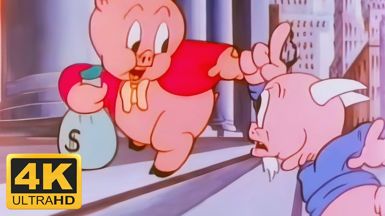 Looney Tunes - Get Rich Quick Porky (1937) Remastered 4K 60FPS - YouTube