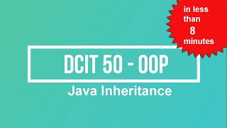 Java Object Orient Programming Inheritance | Java Programming | DCIT 50 | Tagalog