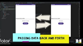 Passing data back and forth between two Acitivties || Intent in Android (Java tutorial)