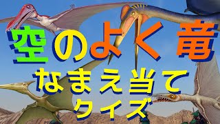 [きょうりゅう図鑑こどもチャンネル］★なまえ当てクイズ第３弾、空の翼竜！　　　　　　　「子供向け恐竜アニメ」