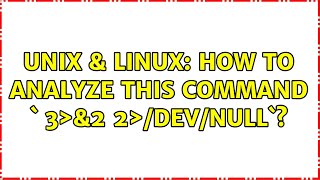 Unix & Linux: How to analyze this command `{ 2>&3 "$@"& } 3>&2 2>/dev/null`? (3 Solutions!!)