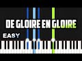 De Gloire en Gloire | EASY PIANO TUTORIAL BY Extreme Midi