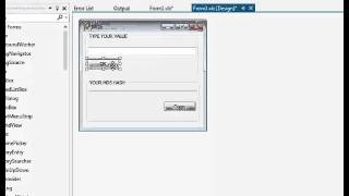 MD5 encryption Using Visual Basic