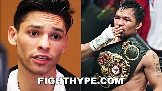"I LOVE YOU MANNY" - RYAN GARCIA REACTS TO PACQUIAO RETIRING; SAYS "CLOSEST THING TO MUHAMMAD ALI"