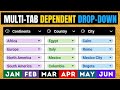 Google Sheets: Advanced Multi-TAB Dependent Dropdown Data Validation Tutorial