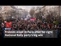 Protests erupt in Paris after far-right National Rally party's big win