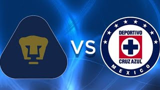 Pumas UNAM vs Cruz Azul partido de futbol en vivo hoy 2024 Liga MX de México