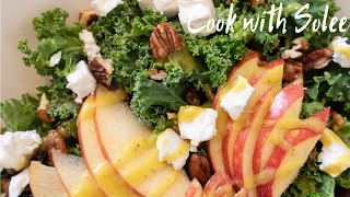 Kale Salad with Apple and goat cheese | 羽衣甘藍沙拉｜Kale Salad Recipe |羽衣甘藍怎麼吃