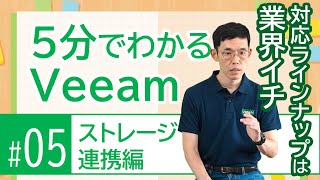 5分でわかるVeeam_#05 ストレージ連携編