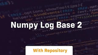 numpy log base 2