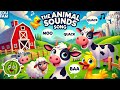 The Animal Sounds Song 🎶 | Fun Farm Animal Sounds for Kids | EduFam Nursery Rhymes