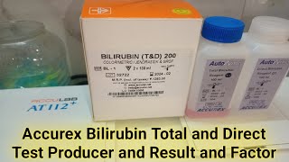 Accurex AT-112+ Bilirubin Total and Direct || Bilirubin Test Producer || Accurex Bili T/D Biochemist