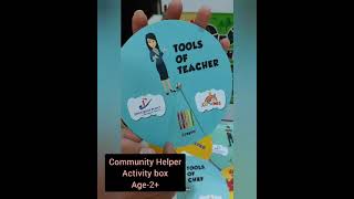 Community Helper Box #kidwings #activitybox #easylearning #activitykit #funlearning