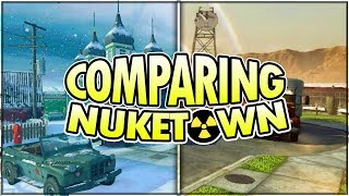 COMPARING ALL VERSIONS OF NUKETOWN IN BLACK OPS MULTIPLAYER! NEW COLD WAR RUSSIAN TWIST