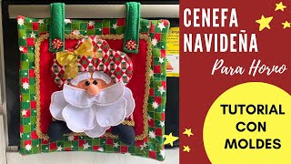 Cenefa Navideña para decorar tu horno | Tutorial con MOLDES