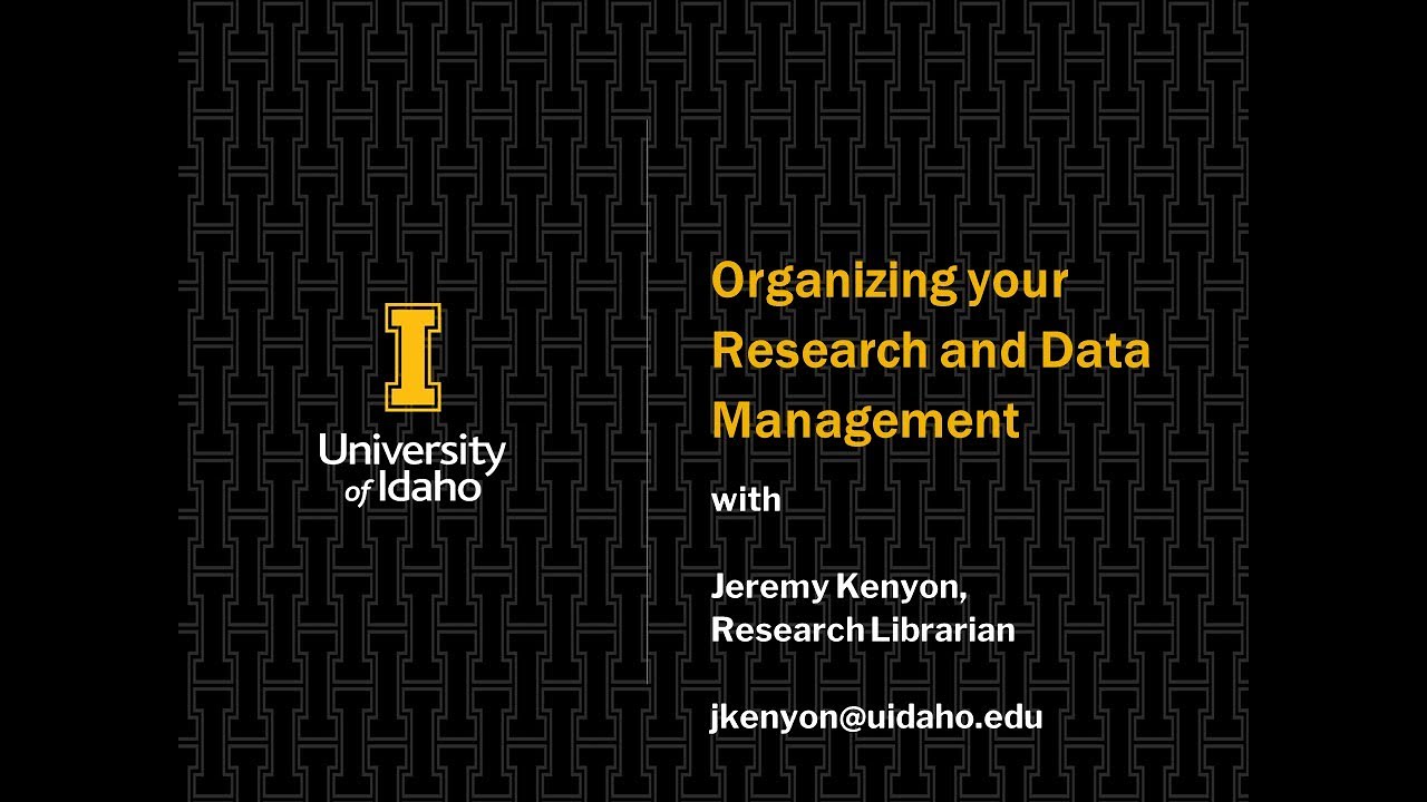 Graduate Student Essentials Organizing Your Research And Data