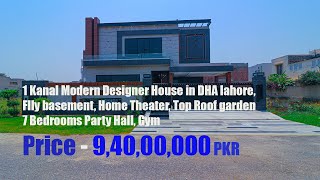 DHA Lahore's in 9.40 Crore, Fully Basement Modern Designer 1 Kanal House, By President Group