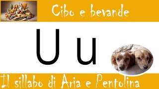 Italiano per stranieri - Impariamo a scrivere -  lettera U - Cibi e bevande