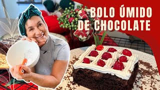 Natal Mais Doce - Bolo Úmido de Chocolate