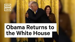 Obama Cracks Jokes During White House Visit After 5+ Years #Shorts