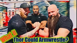 GAME OF THRONES “THE MOUNTAIN” TAKES UP ARMWRESTLING | Ft. Larry Wheels & Hafthor Bjornsson #Shorts