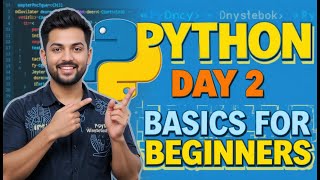 Python Day 2 | Variables & Data Types Explained in Hindi | Python for Beginners
