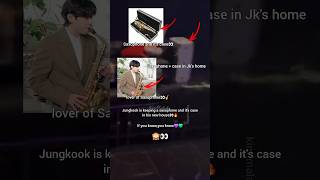 Jungkook is keeping a saxophone in his new home iykyk👀🙈💚💜 #shorts #taekook #bts